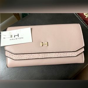H By Halston Heritage Jun Fold Over Blush Wallet